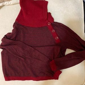 Red Stripe Turtlneck